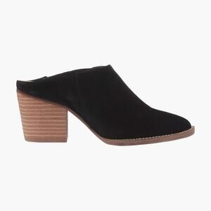 NIB BLONDO "Norwich" Waterproof Block-Heel Suede Leather Mule (Black | Size 8M)